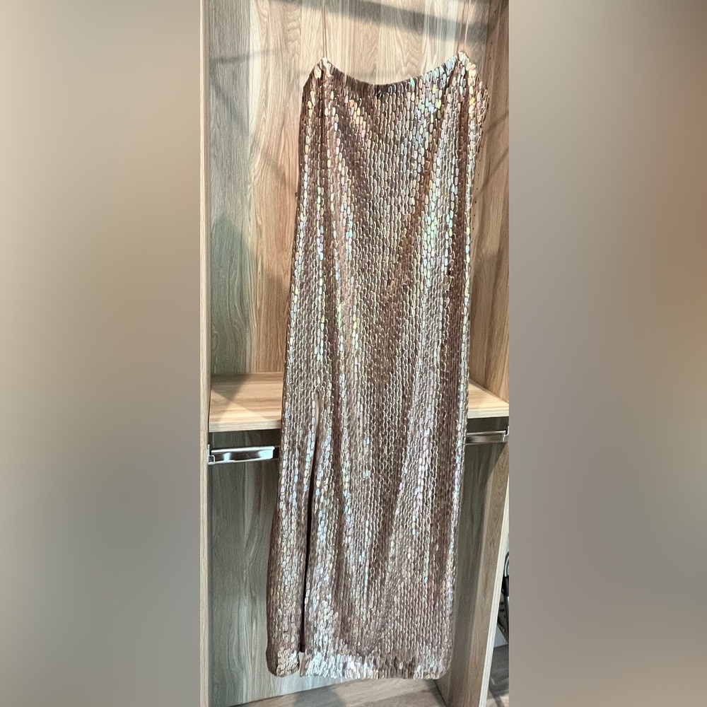 Alexis Raf Sequined Chiffon Midi Dress NWT - Picture 6 of 6